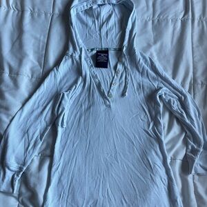 Vintage Polo Ralph Lauren Quarter Sleeve Hooded Top